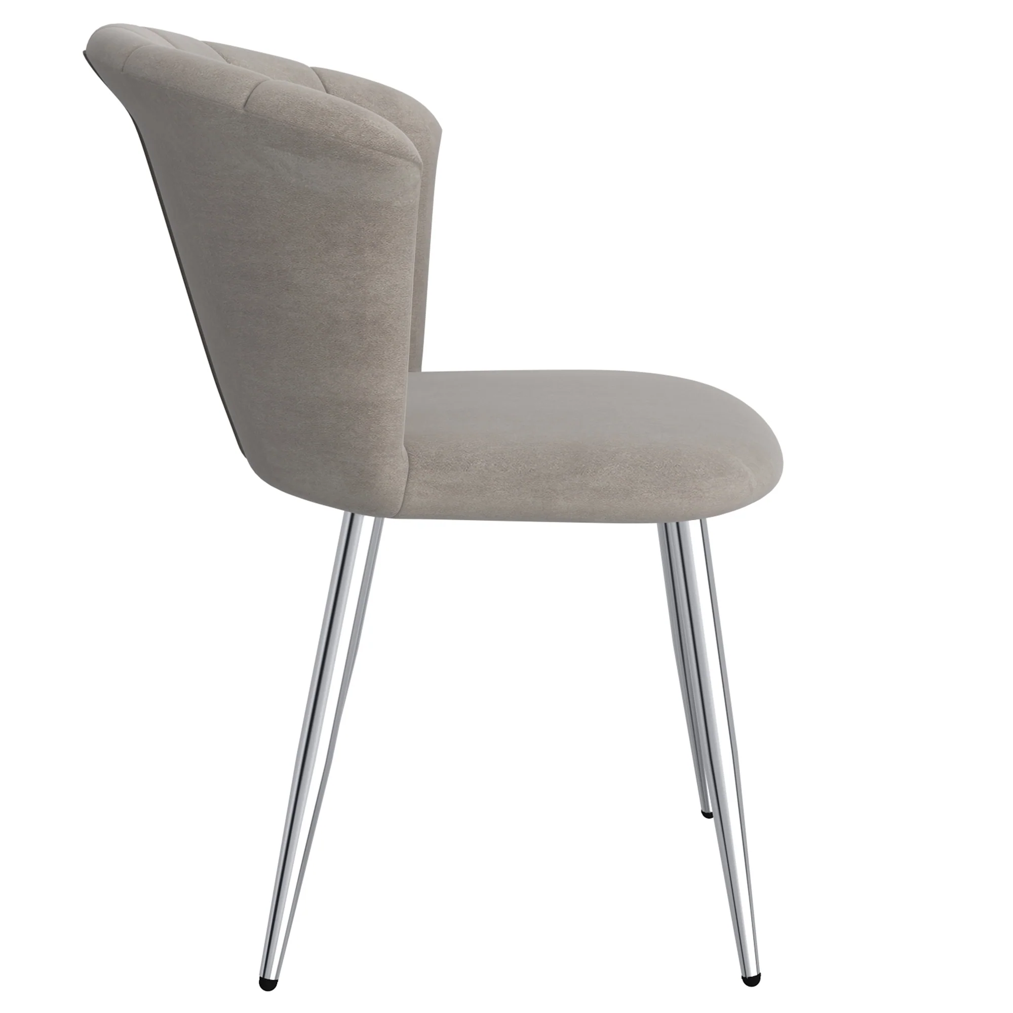 Worldwide Home Furnishings Orchid-Side Chair-Grey/Silver Side Chair, Set Of 2 202-651GY_CH - Image 5