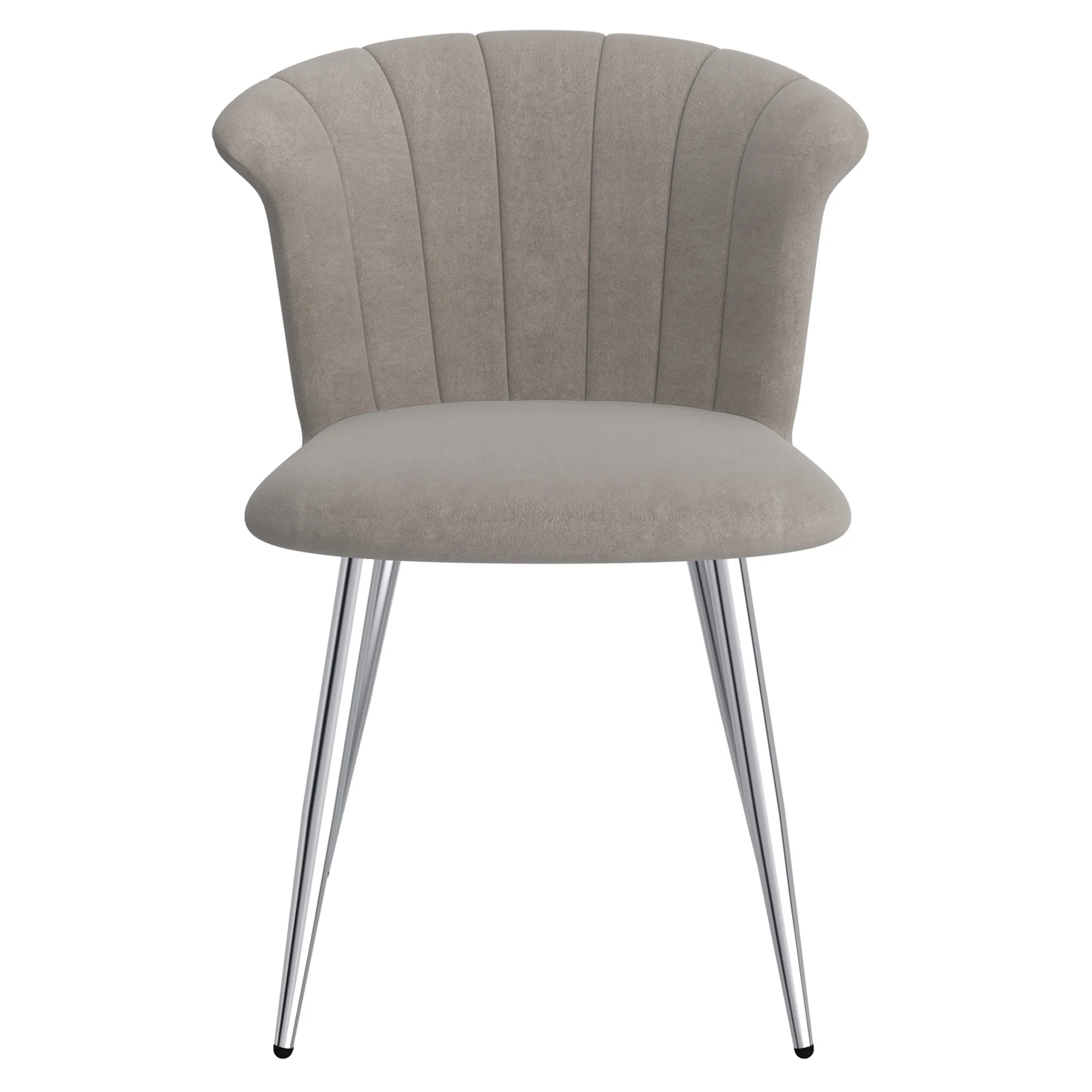 Worldwide Home Furnishings Orchid-Side Chair-Grey/Silver Side Chair, Set Of 2 202-651GY_CH - Image 6