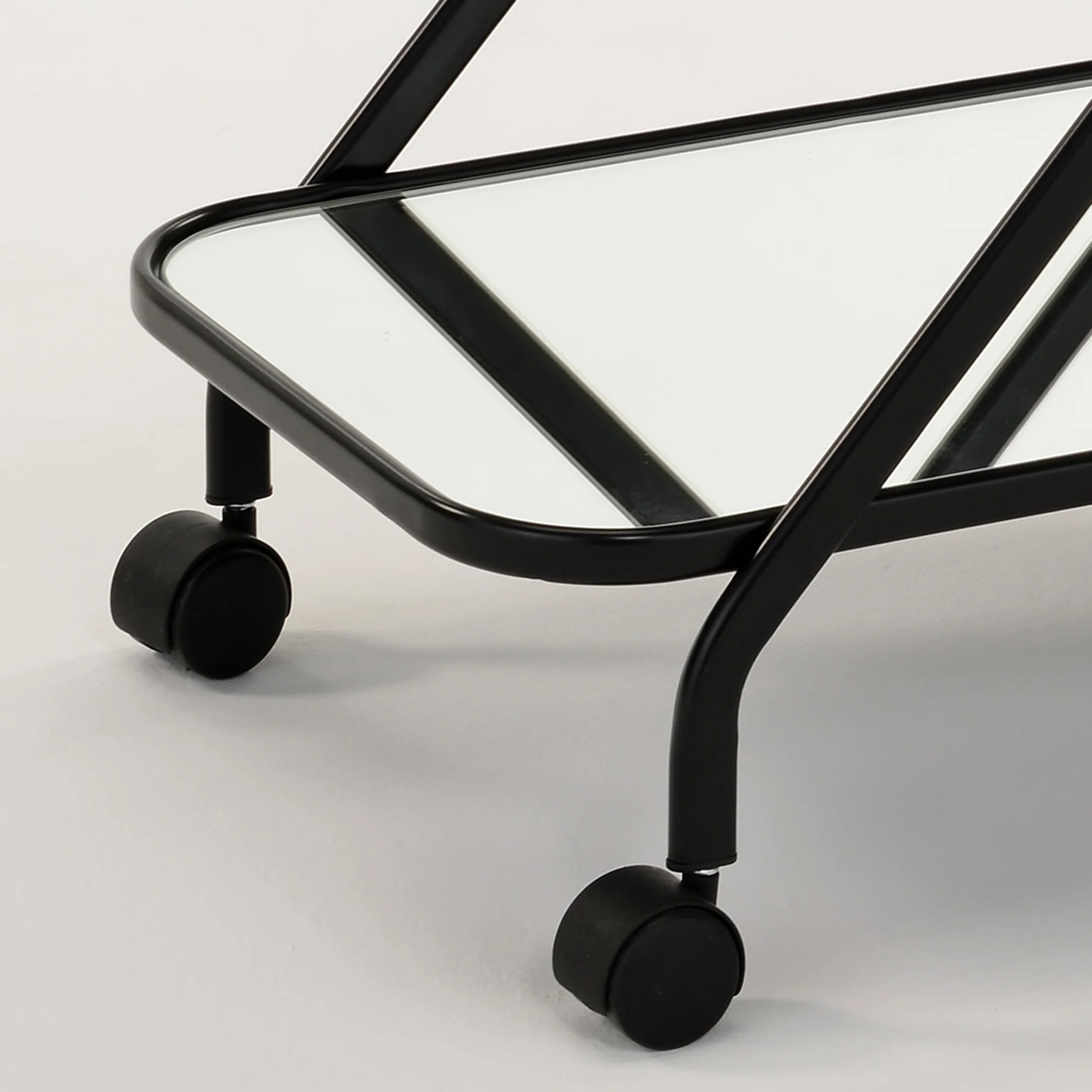 Worldwide Home Furnishings Oriso-2-Tier Bar Cart-Black 2-Tier Bar Cart 556-093BK - Image 7