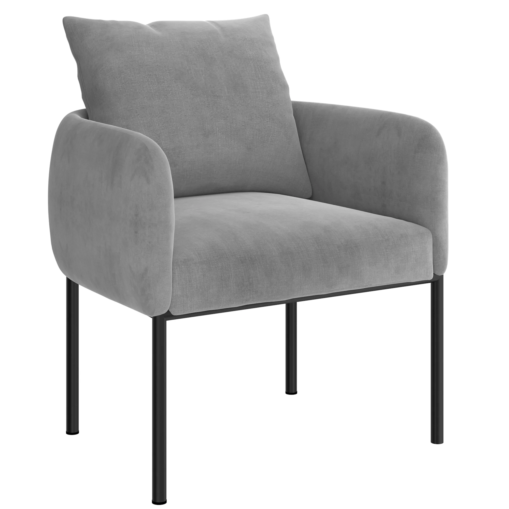 Worldwide Home Furnishings Petrie-Accent Chair-Grey Accent Chair 403-556GY/BK - Image 2