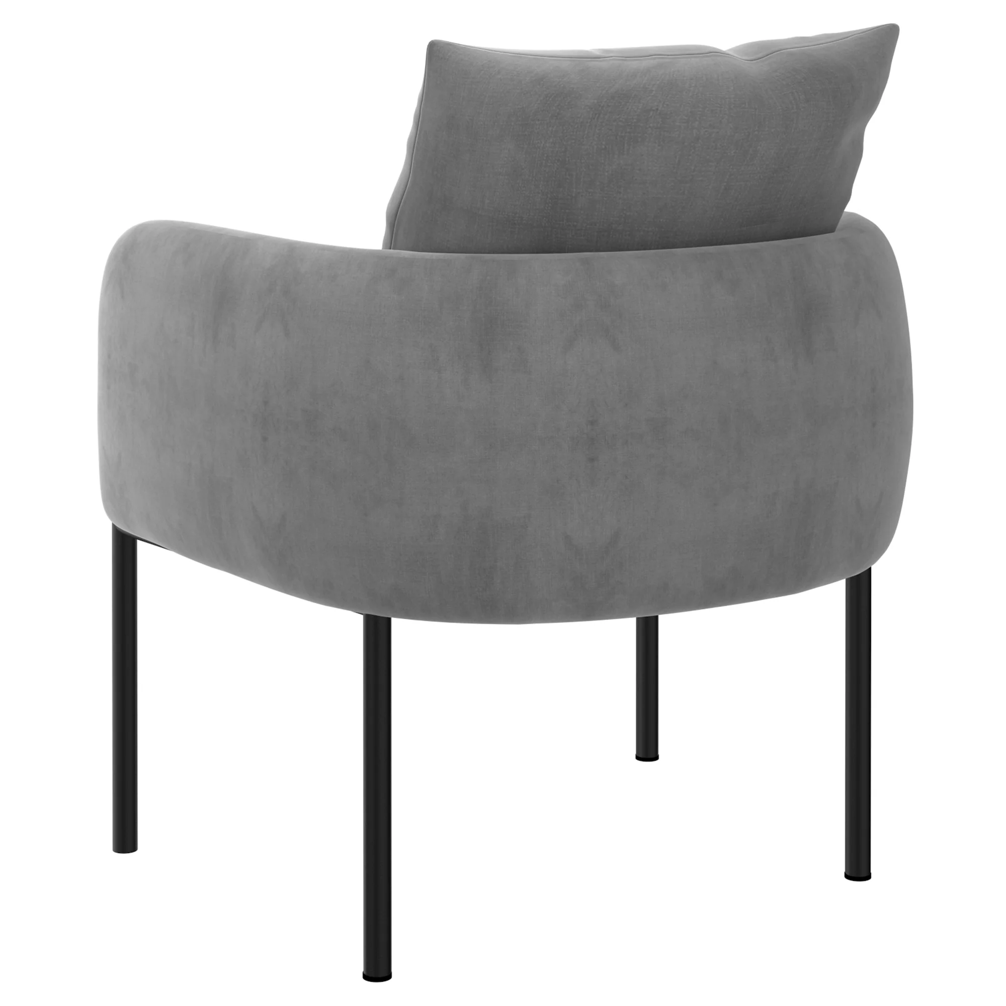 Worldwide Home Furnishings Petrie-Accent Chair-Grey Accent Chair 403-556GY/BK - Image 5