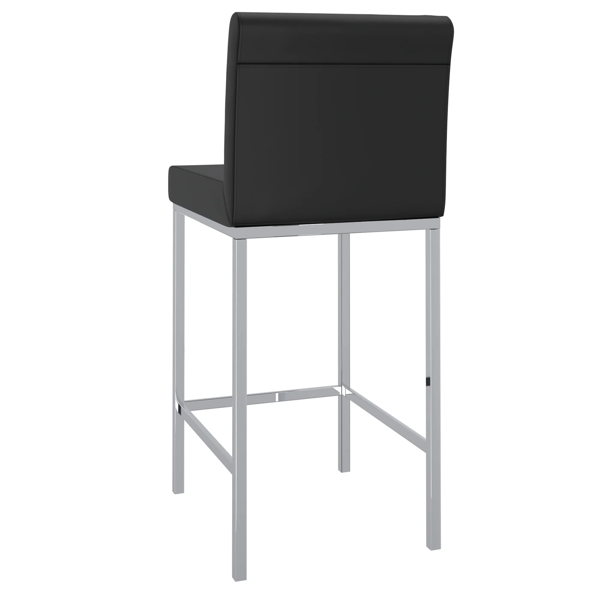 Worldwide Home Furnishings Porto-26" Counter Stool-Black 26" Counter Stool, Set Of 2 203-576BK - Image 4