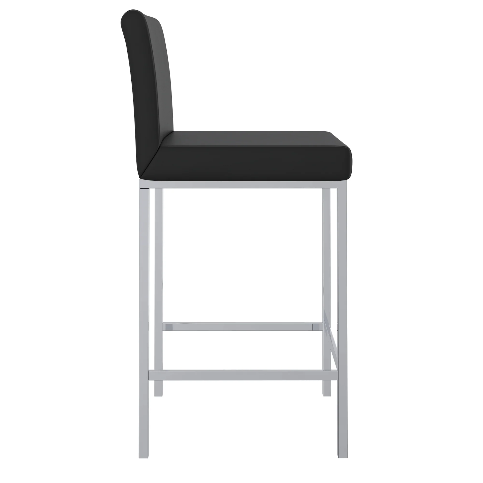 Worldwide Home Furnishings Porto-26" Counter Stool-Black 26" Counter Stool, Set Of 2 203-576BK - Image 5