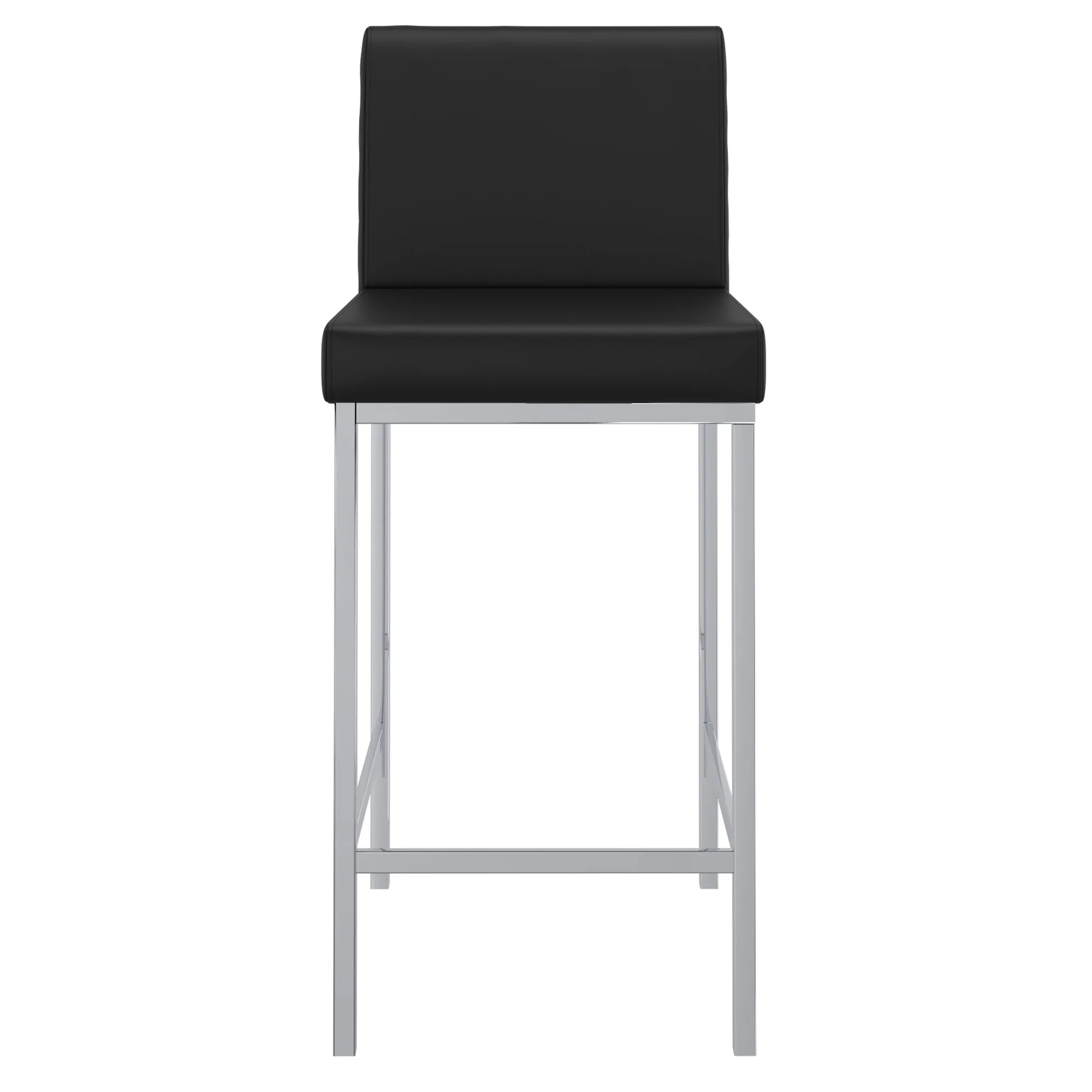 Worldwide Home Furnishings Porto-26" Counter Stool-Black 26" Counter Stool, Set Of 2 203-576BK - Image 6