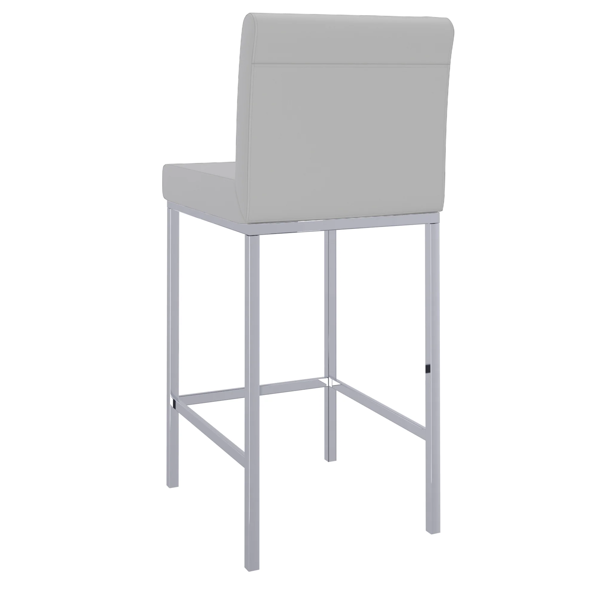 Worldwide Home Furnishings Porto-26" Counter Stool-Grey 26" Counter Stool, Set Of 2 203-576GY - Image 4