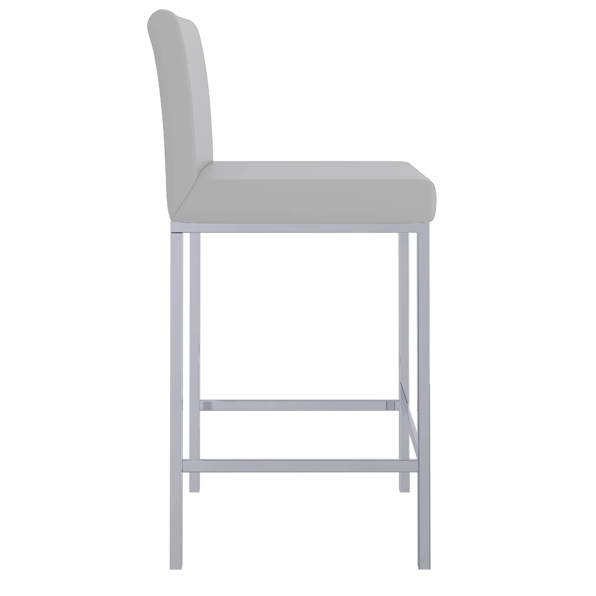 Worldwide Home Furnishings Porto-26" Counter Stool-Grey 26" Counter Stool, Set Of 2 203-576GY - Image 5