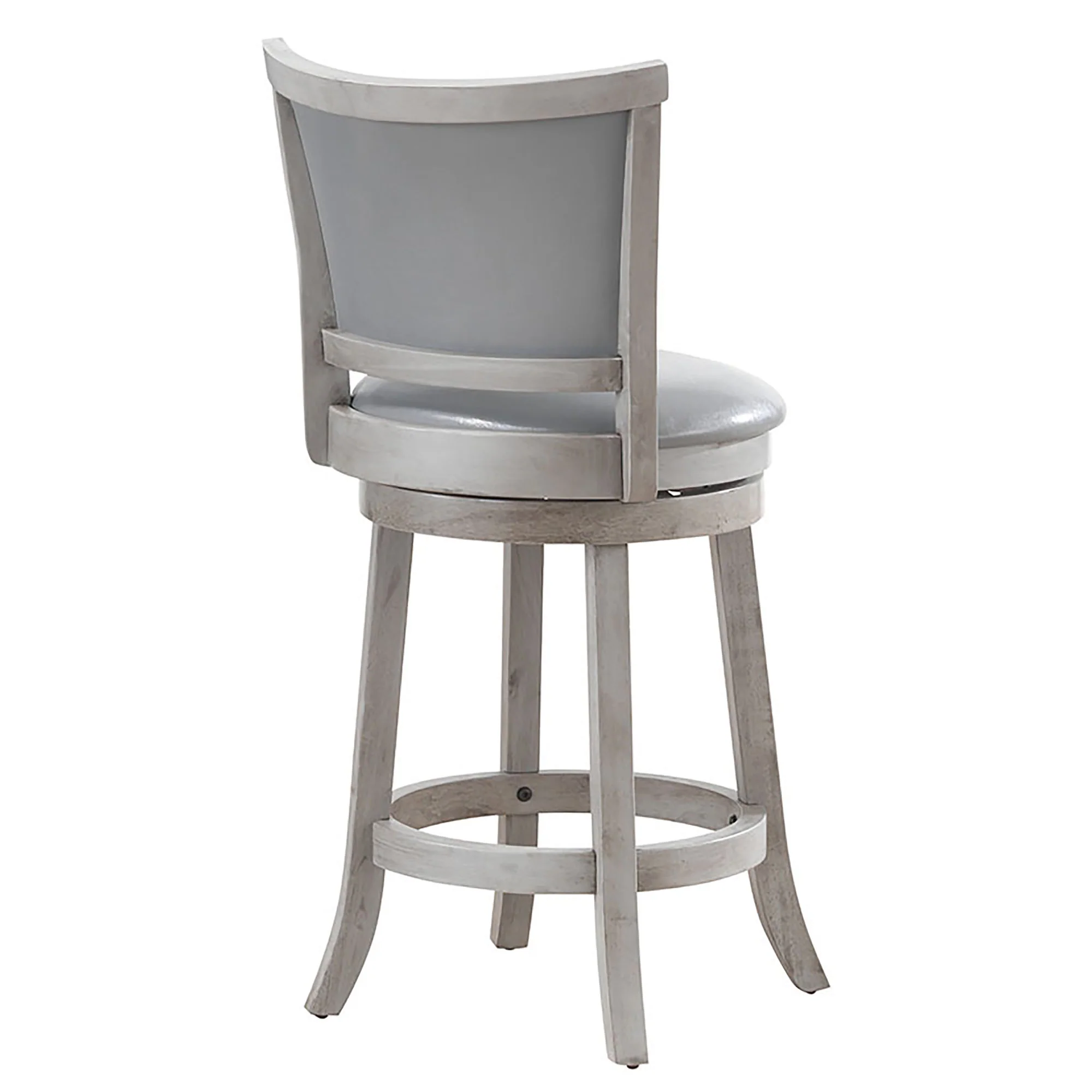 Worldwide Home Furnishings Rowan-26'' Counter Stool-Grey 26" Counter Stool W/Swivel, Set Of 2 203-478GY - Image 4
