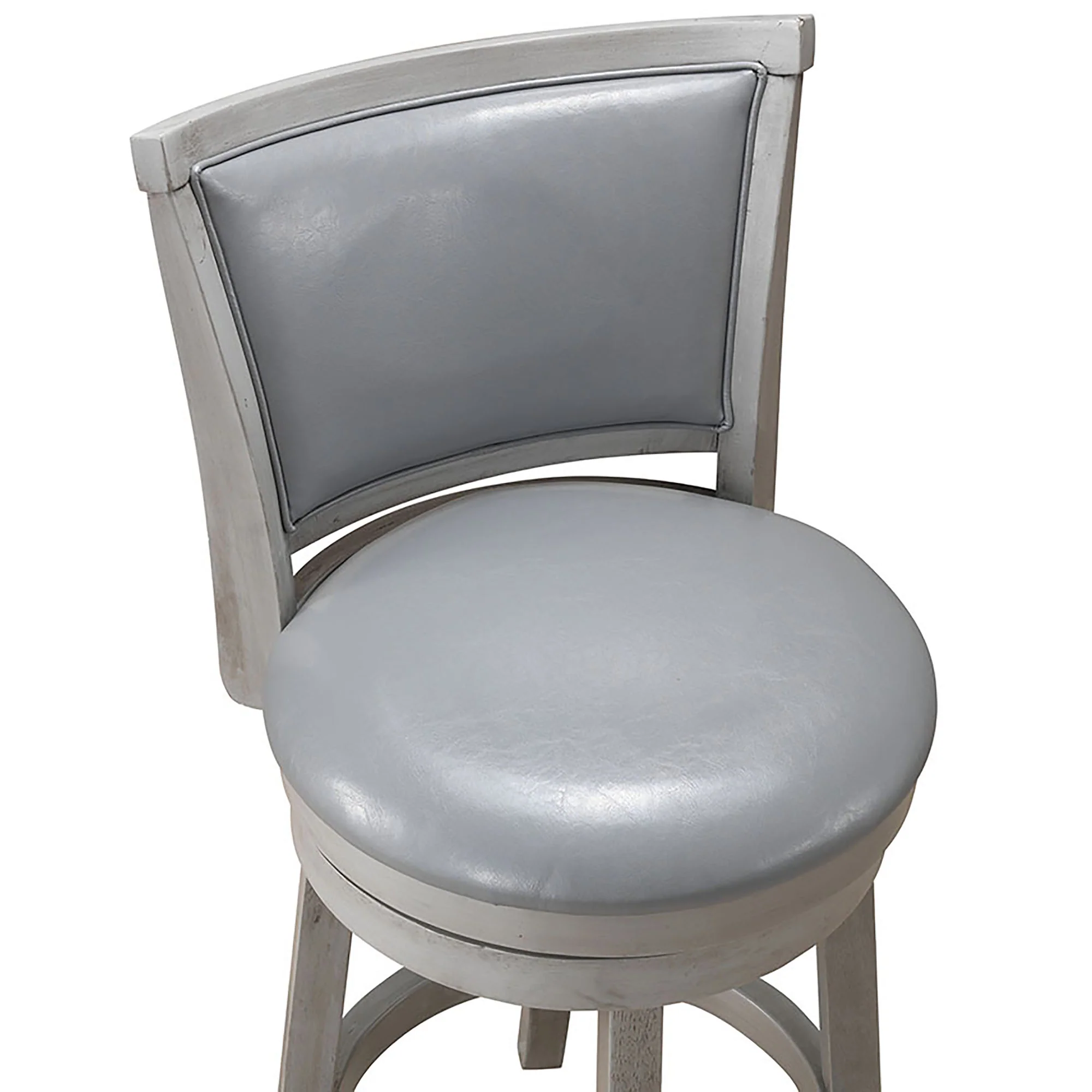 Worldwide Home Furnishings Rowan-26'' Counter Stool-Grey 26" Counter Stool W/Swivel, Set Of 2 203-478GY - Image 5