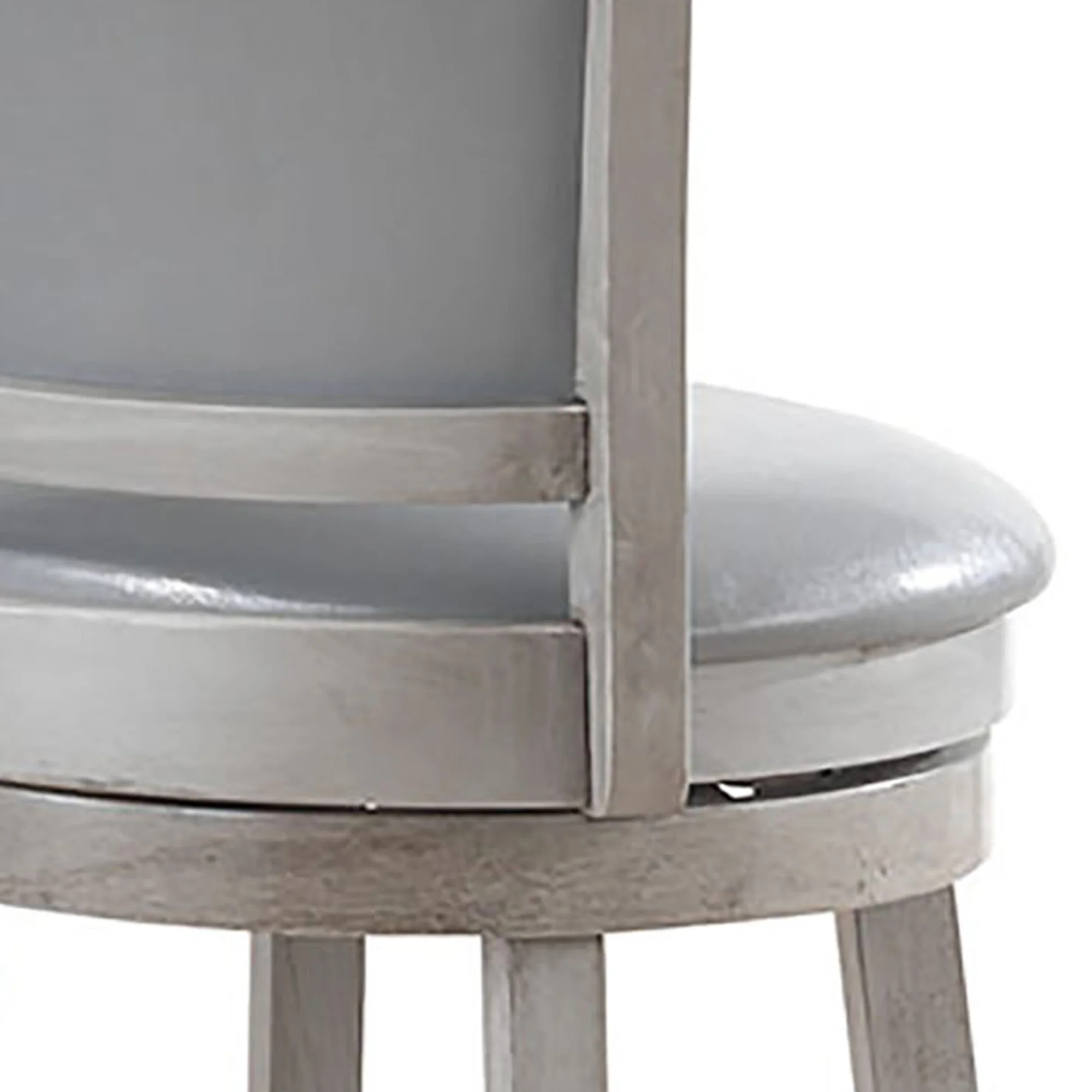 Worldwide Home Furnishings Rowan-26'' Counter Stool-Grey 26" Counter Stool W/Swivel, Set Of 2 203-478GY - Image 6