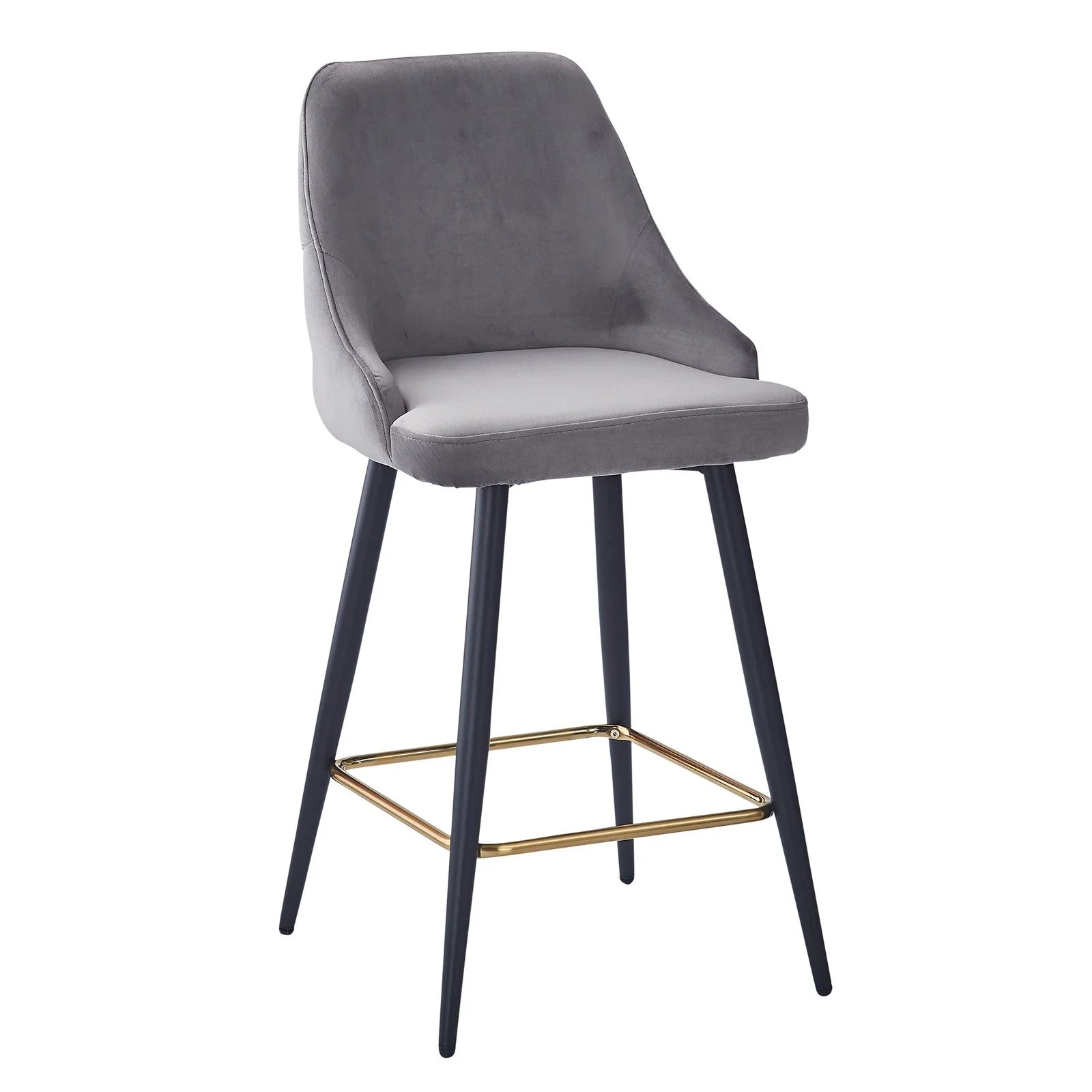 Worldwide Home Furnishings Roxanne Ii-26'' Counter Stool-Grey 26" Counter Stool, Set Of 2 203-531GY - Image 3
