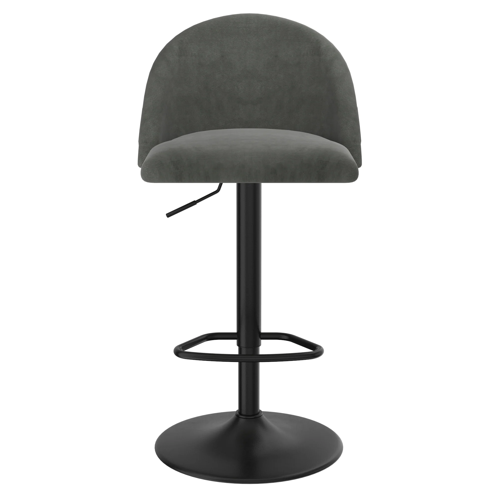 Worldwide Home Furnishings Sataro-Air Lift Stool-Grey Adjustable Air-Lift Stool 203-270GY - Image 4
