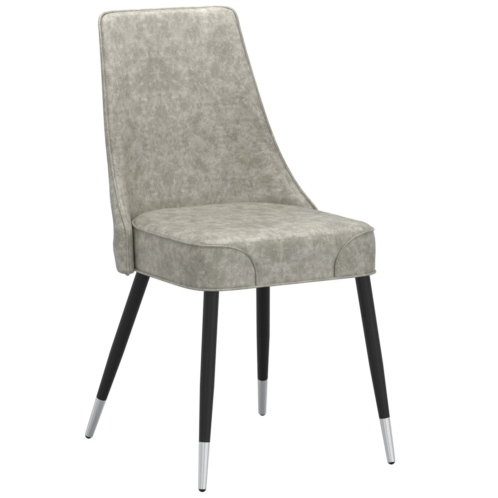 Worldwide Home Furnishings Silvano-Side Chair-Vintage Lt Grey Side Chair, Set Of 2 202-429LT - Image 3