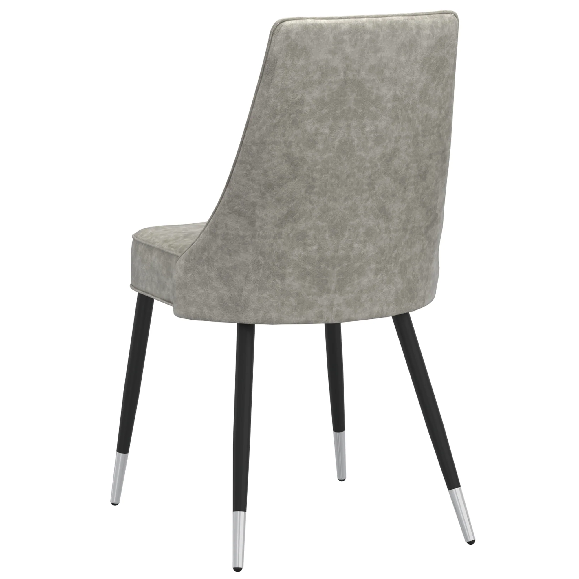 Worldwide Home Furnishings Silvano-Side Chair-Vintage Lt Grey Side Chair, Set Of 2 202-429LT - Image 4