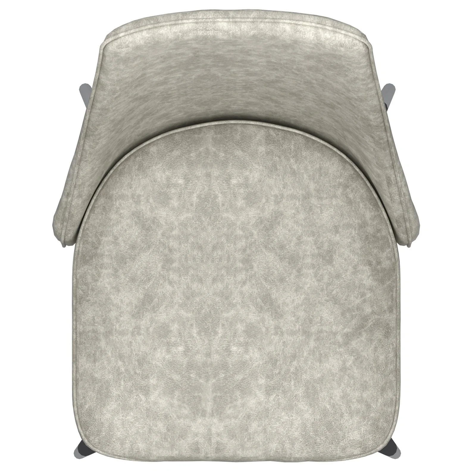 Worldwide Home Furnishings Silvano-Side Chair-Vintage Lt Grey Side Chair, Set Of 2 202-429LT - Image 7