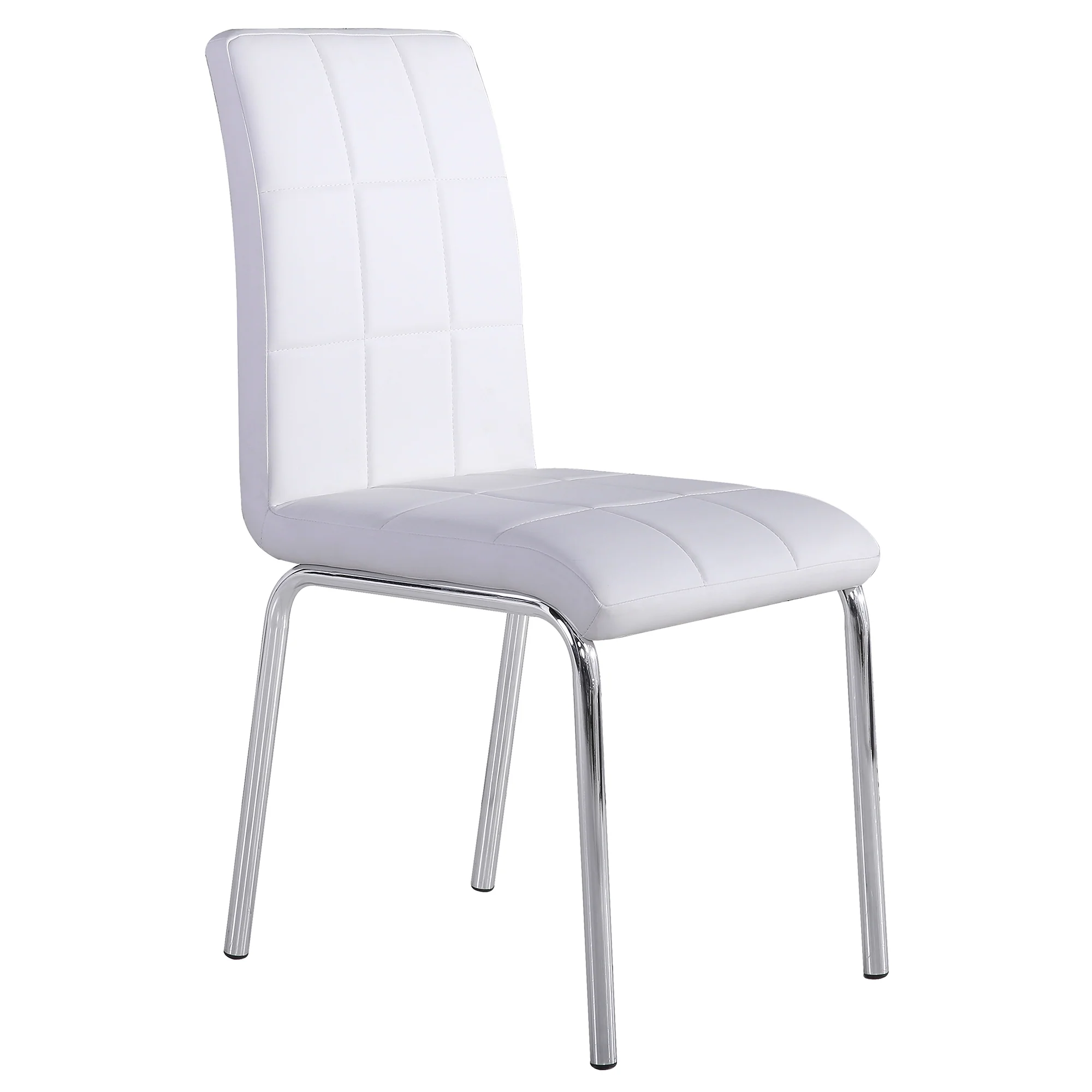 Worldwide Home Furnishings Solara Ii-Side Chair-White Side Chair, Set Of 4 202-160WT - Image 3