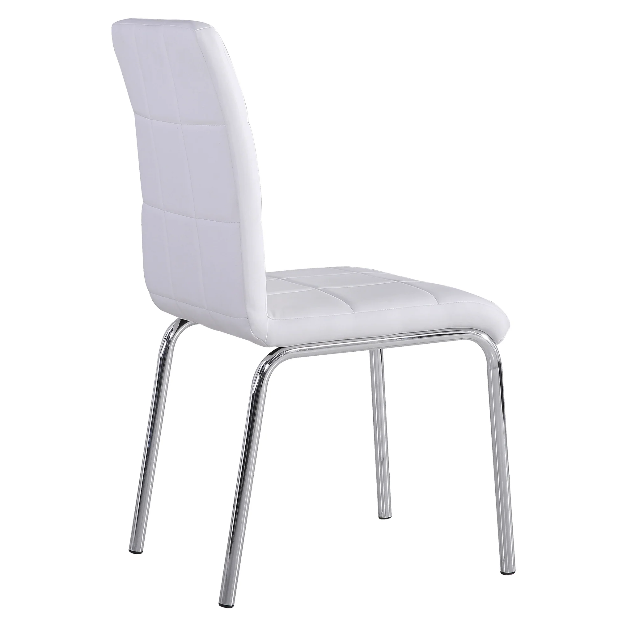 Worldwide Home Furnishings Solara Ii-Side Chair-White Side Chair, Set Of 4 202-160WT - Image 4