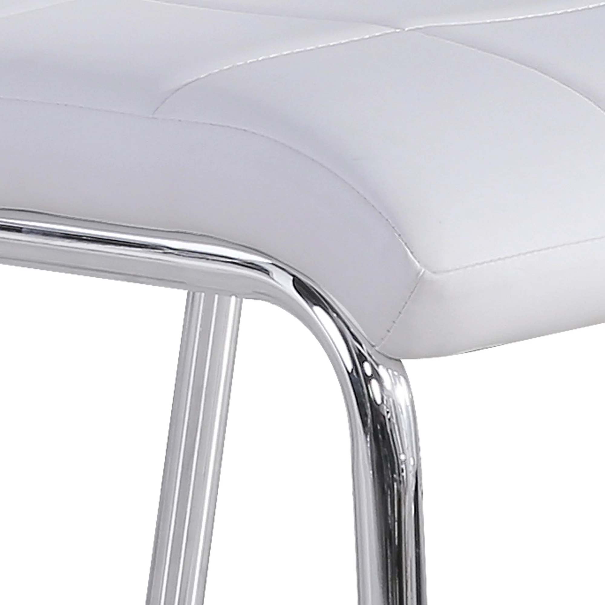 Worldwide Home Furnishings Solara Ii-Side Chair-White Side Chair, Set Of 4 202-160WT - Image 6