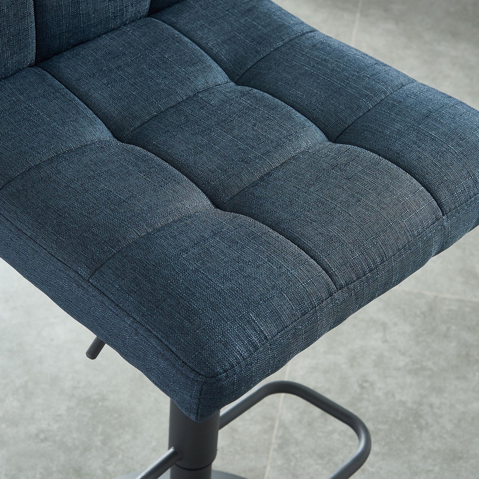 Worldwide Home Furnishings Sorb-Air Lift Stool-Blue Grey Adjustable Air-Lift Stool, Set Of 2 203-327BLU - Image 5