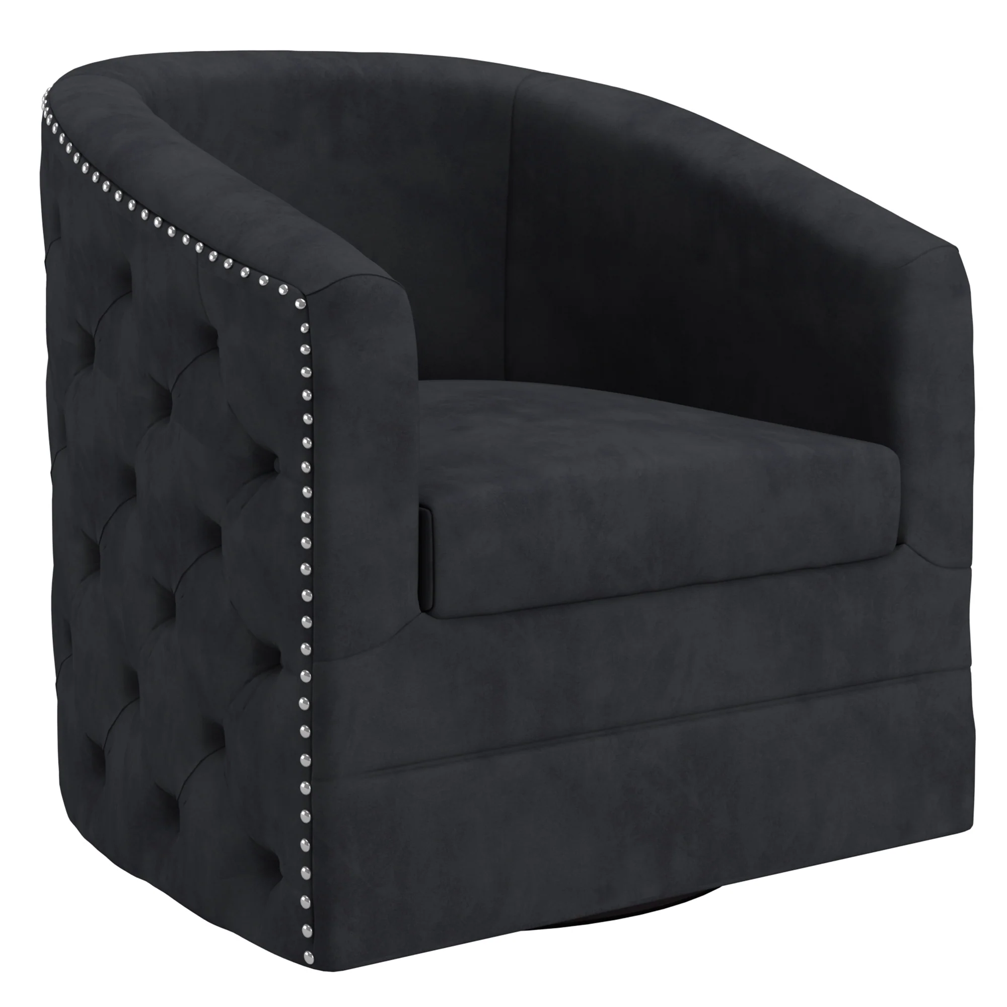 Worldwide Home Furnishings Velci-Accent Chair-Black Accent Chair 403-373BK - Image 2