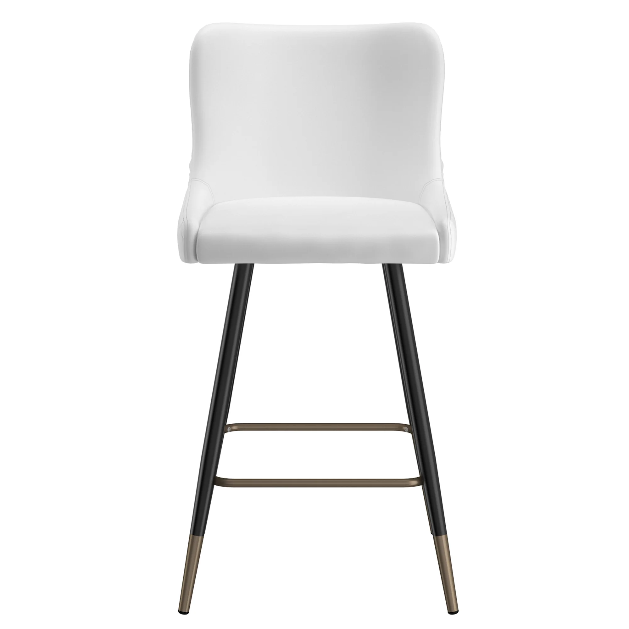 Worldwide Home Furnishings Xander-26'' Counter Stool-White 26" Counter Stool, Set Of 2 203-620WT - Image 5