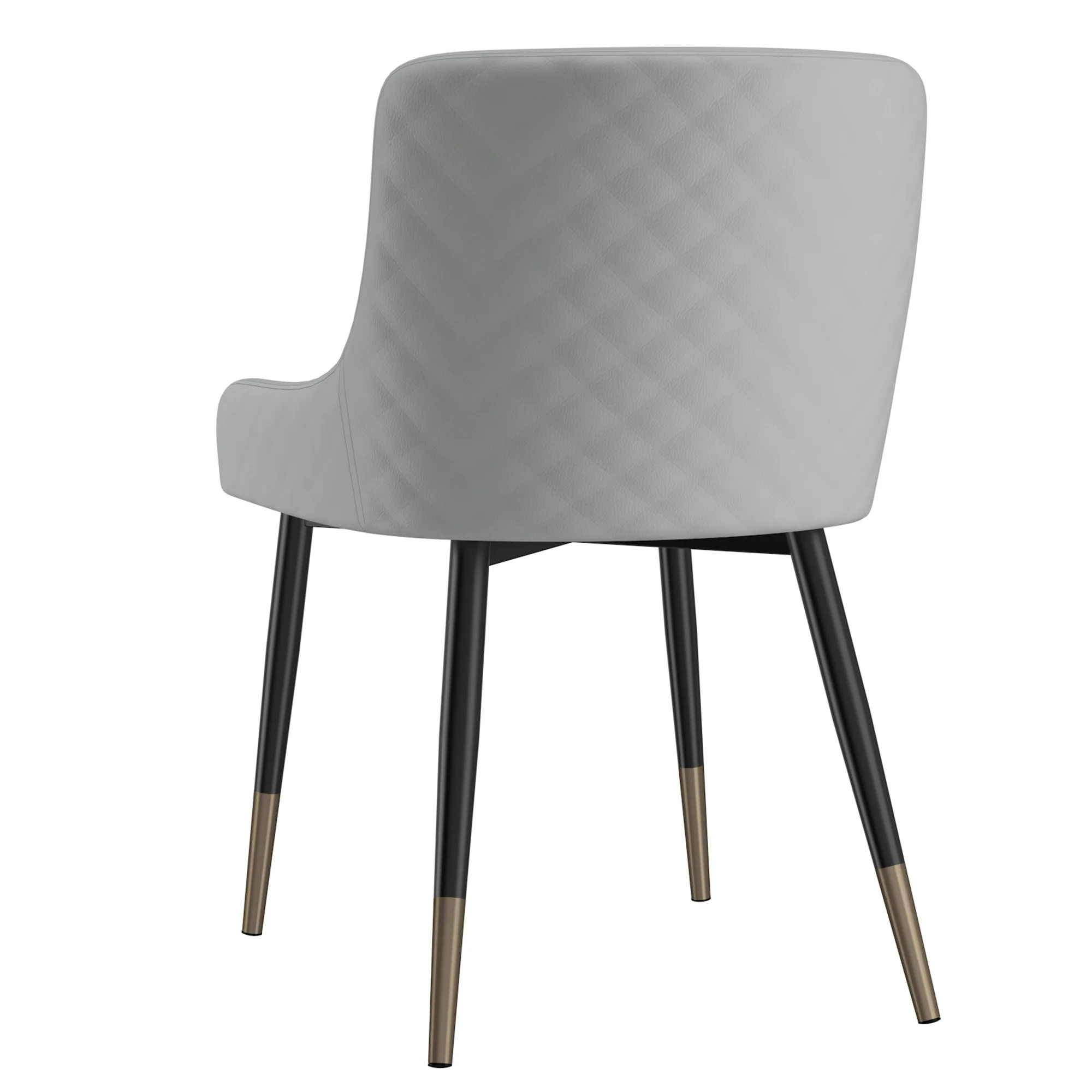 Worldwide Home Furnishings Xander-Side Chair-Light Grey Side Chair, Set Of 2 202-620LG - Image 4