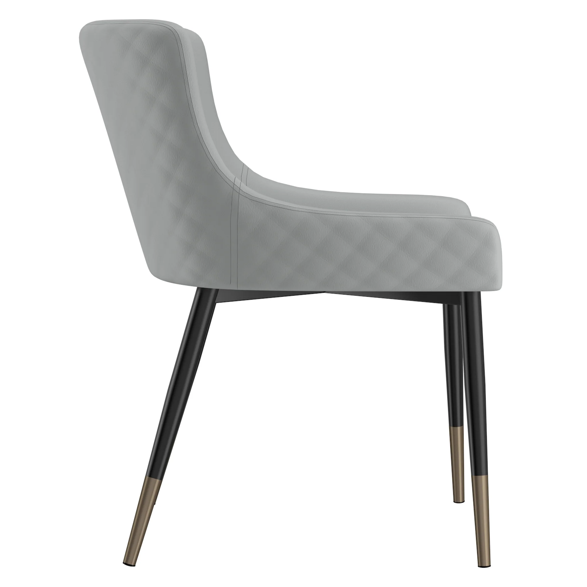 Worldwide Home Furnishings Xander-Side Chair-Light Grey Side Chair, Set Of 2 202-620LG - Image 6
