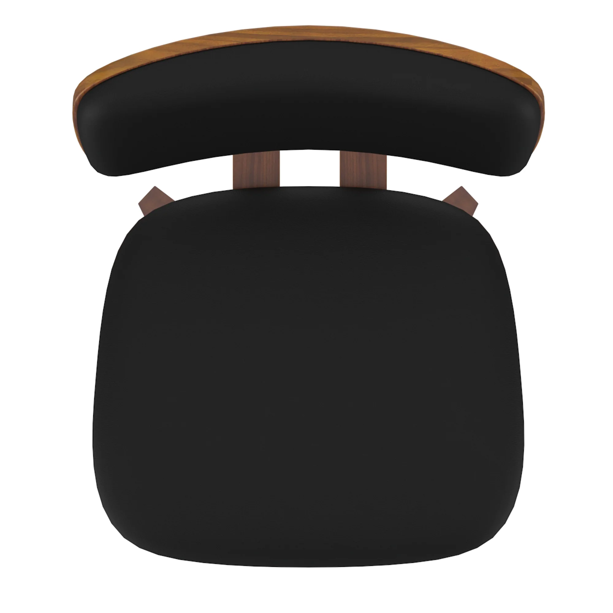 Worldwide Home Furnishings Zuni-Side Chair Pu-Black Side Chair, Faux Leather 202-581PUBK - Image 7
